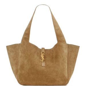 Saint Laurent Women's Brown Suede Bea Tote Bag