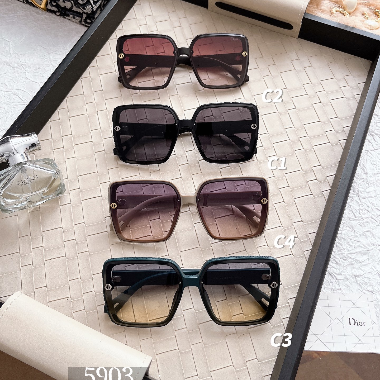 Fashion hot 4 color sunglasses 5903 - Image 2