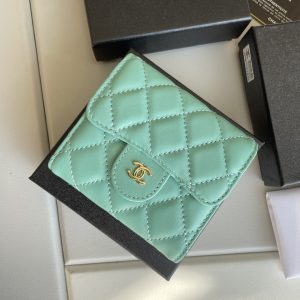 cc Small Classic Flap Wallet Mint Bag For Women 10.5cm/4.1in