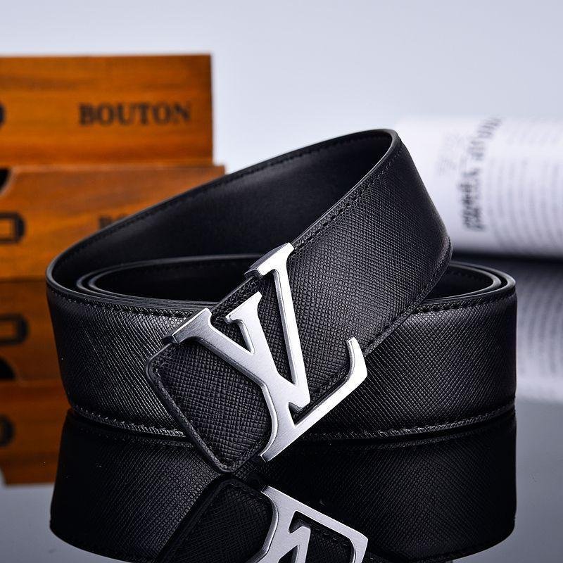 3 Colors New Letter Black Leather Belt - Image 5