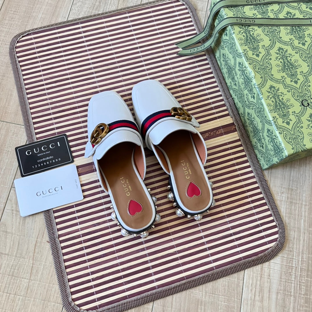 Retro Leather Half-Covered Loafers - Image 9