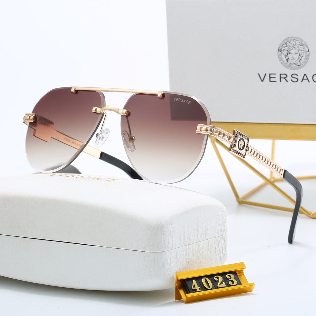Metal aviator sunglasses 4023 - Image 5