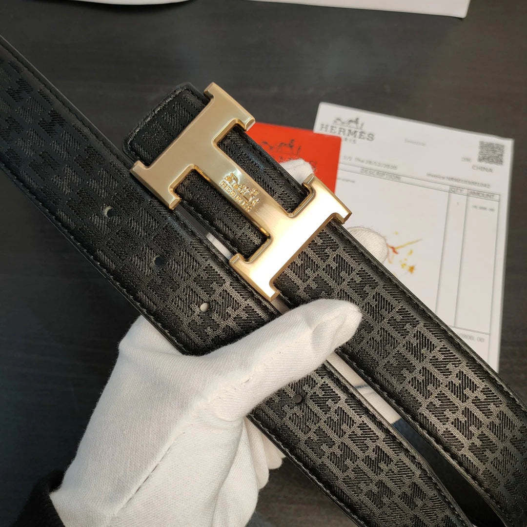 2 Colors printed leather belt - Image 2