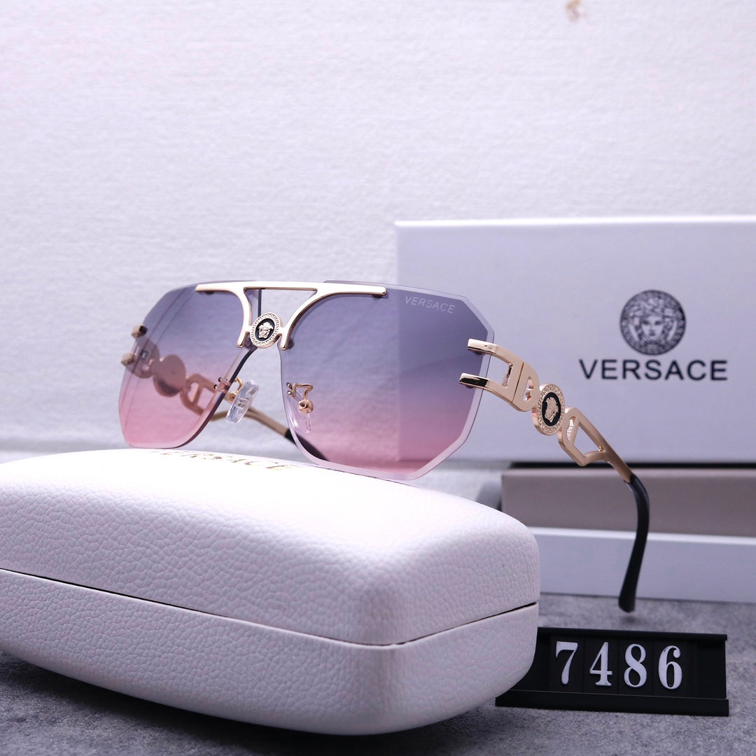 Stylish Medusa Rimless Sunglasses 7486 - Image 8