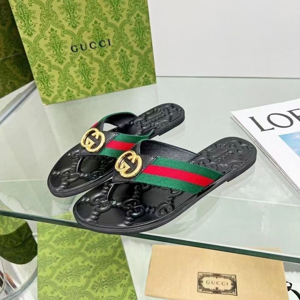 Fashion Metal Buckle Flip Flop Sandals - Image 4