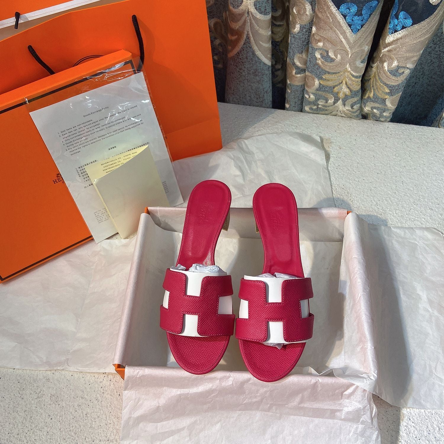 Classic H Heel Sandals - Image 6