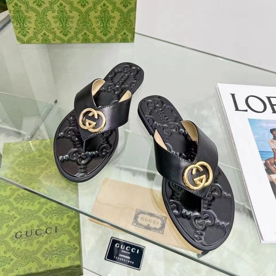 Fashion Metal Buckle Flip Flop Sandals - Image 8