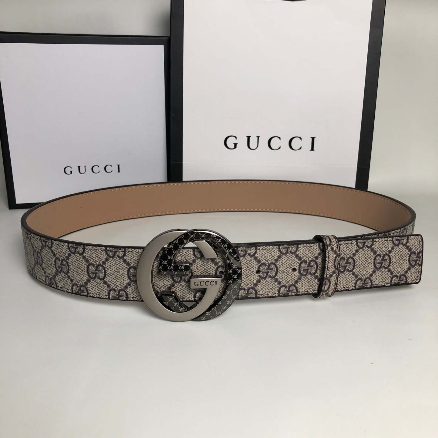3 Colors printed letter leather belt - Image 5