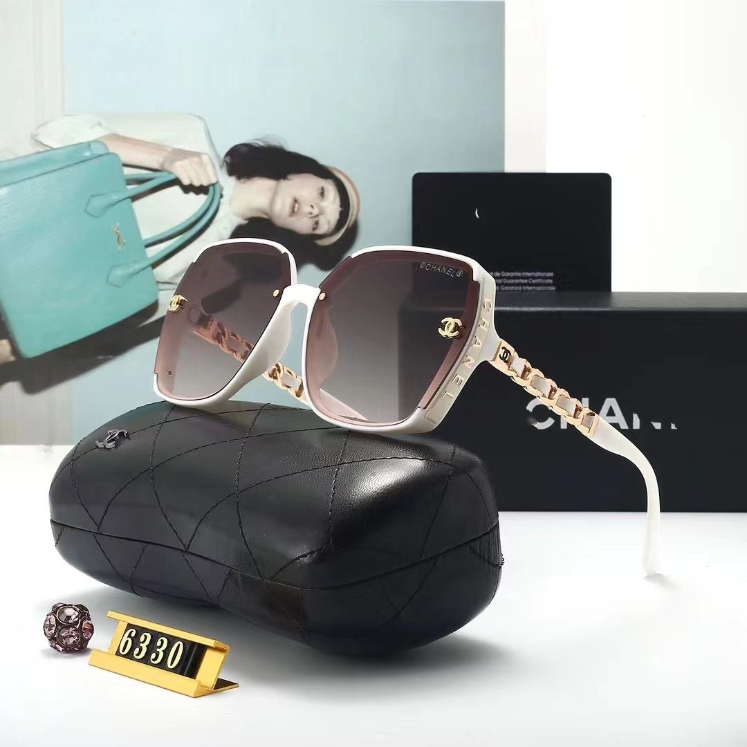 Women's Fashion Full Frame Letter Sunglasses 6330 - Image 5