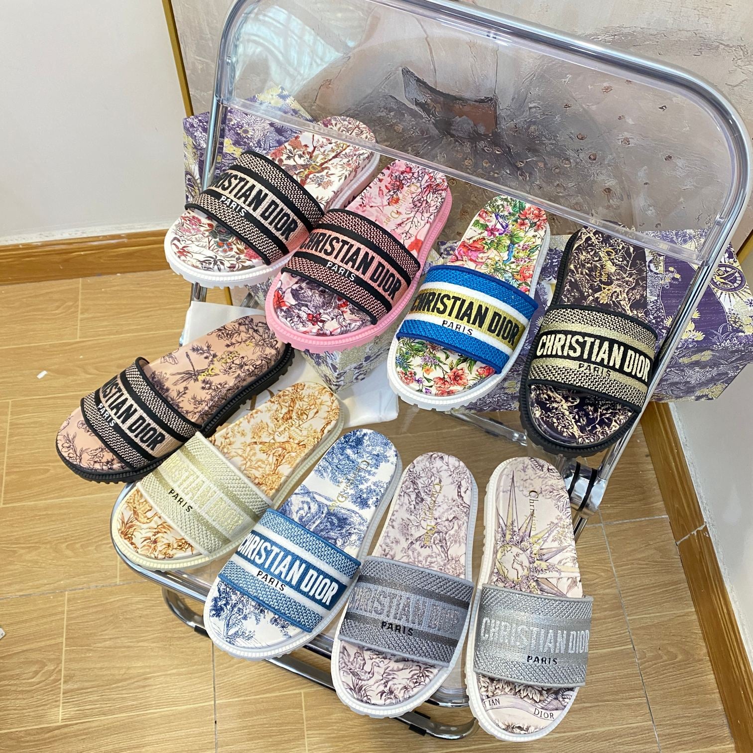 Jacquard Pattern Slippers - Image 2