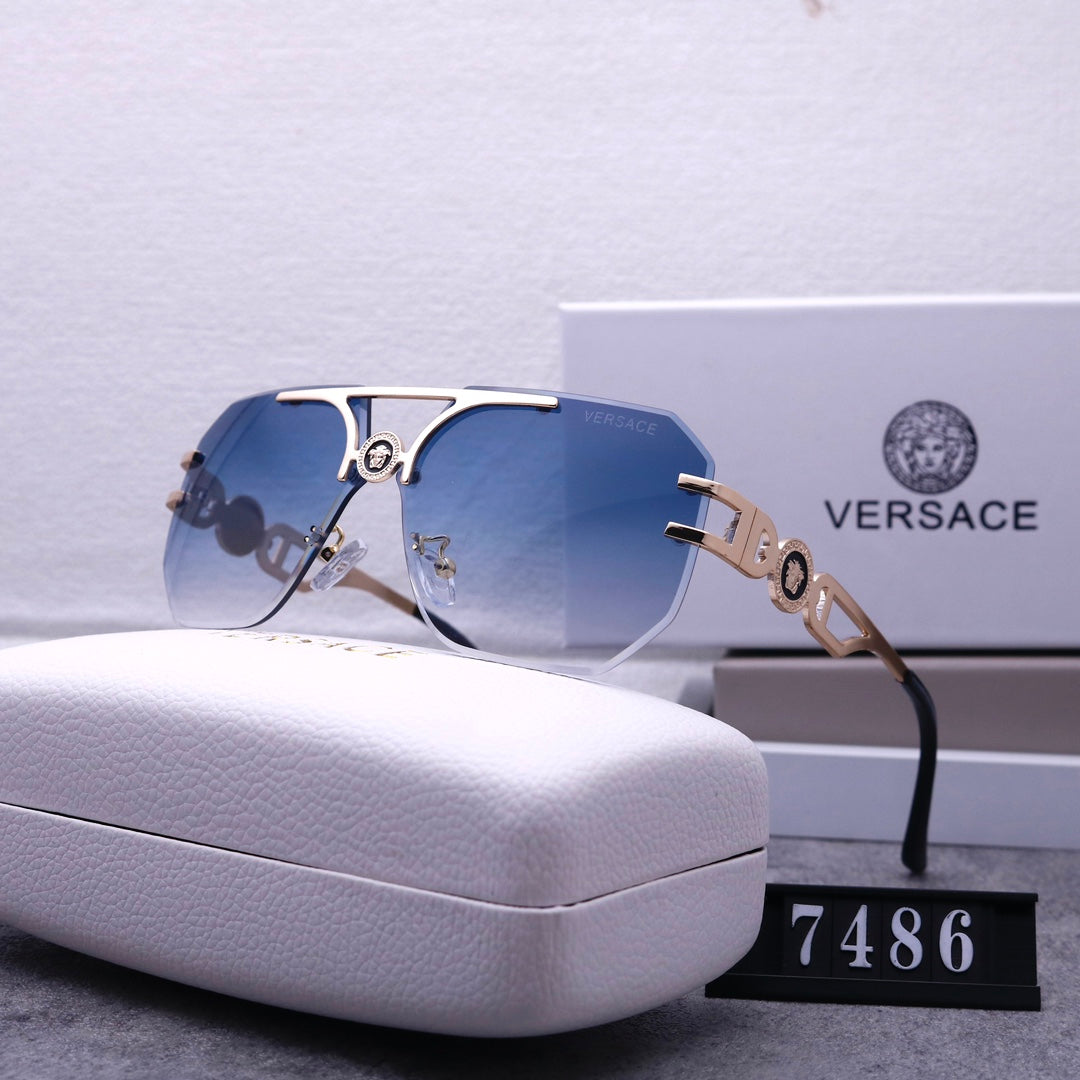 Stylish Medusa Rimless Sunglasses 7486 - Image 3