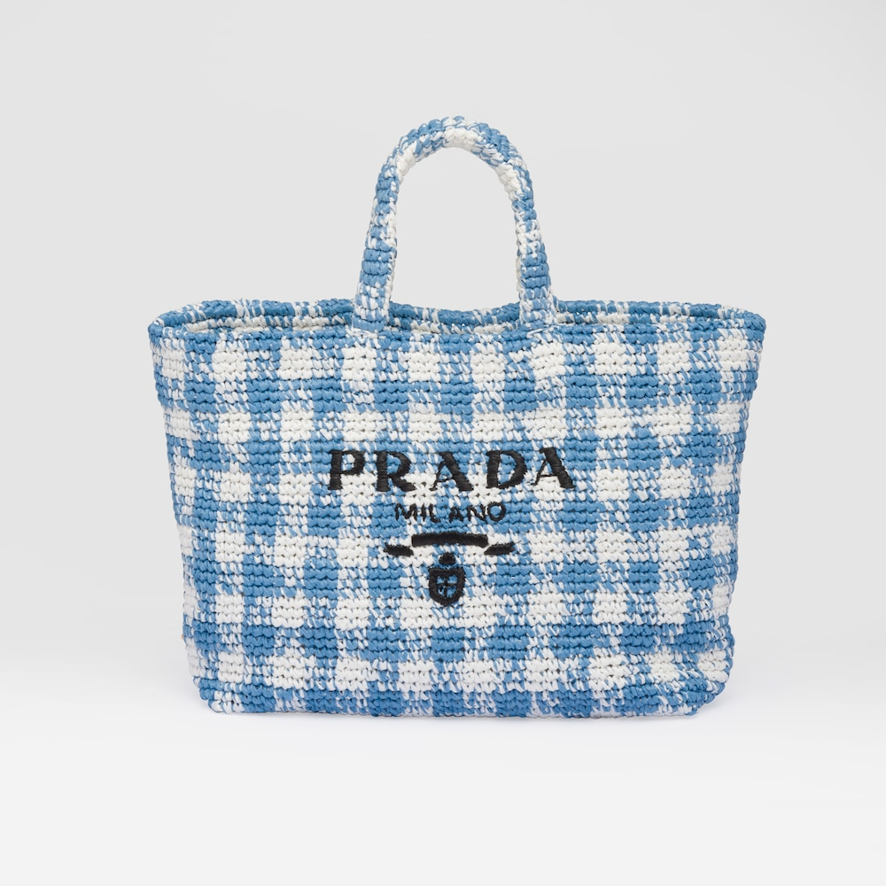 PRADA Large crochet tote bag