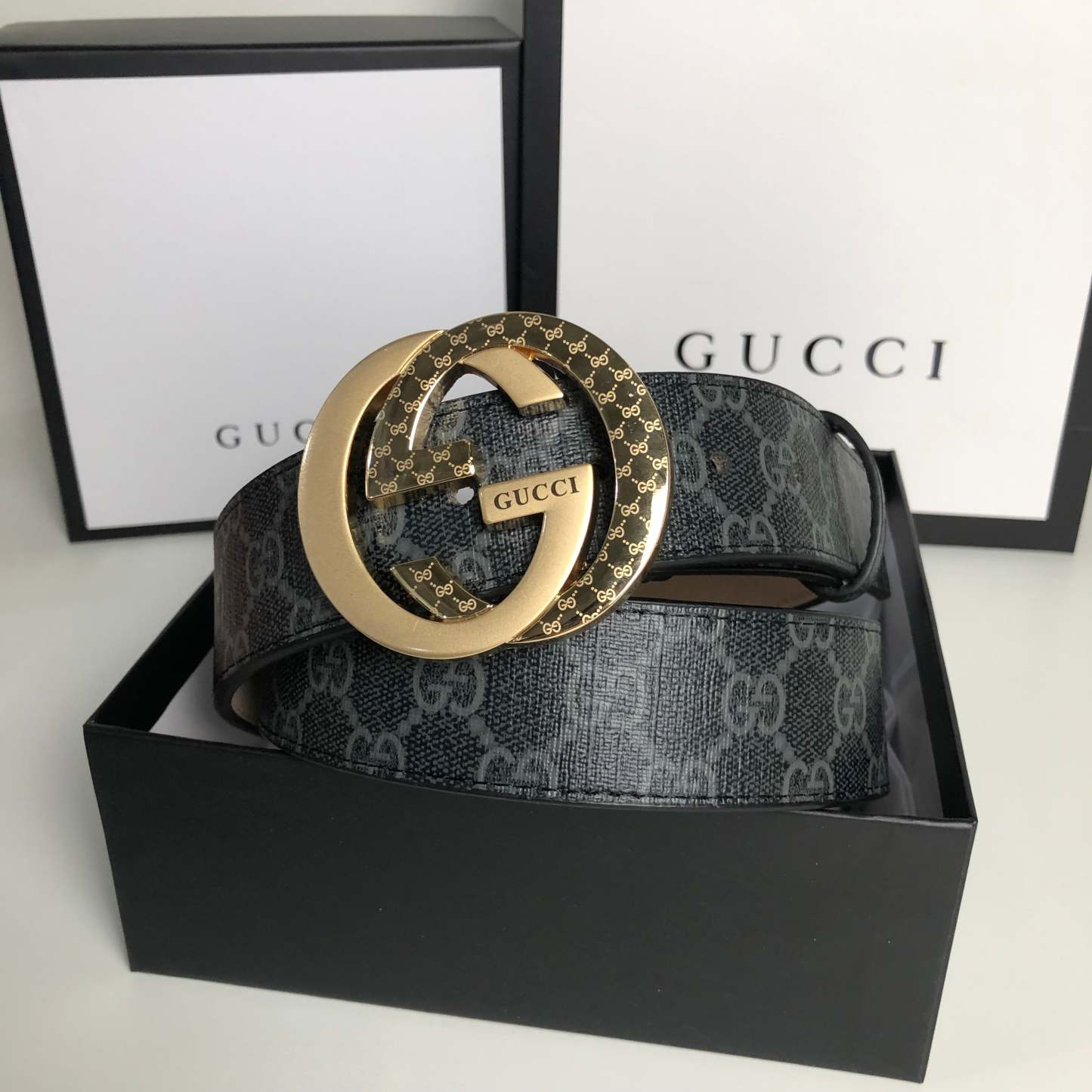 3 Colors printed letter leather belt - Image 13