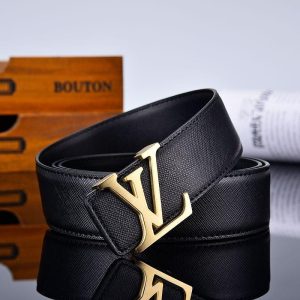 3 Colors  New Letter Black Leather Belt