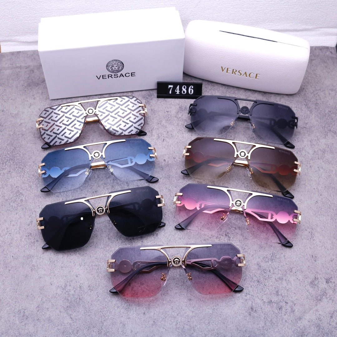 Stylish Medusa Rimless Sunglasses 7486 - Image 2