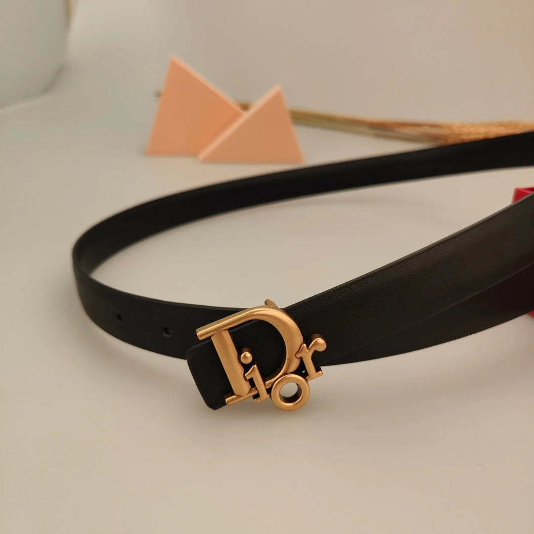 7 Colors Classic Alphabet Buckle Ladies Leather Belt - Image 3