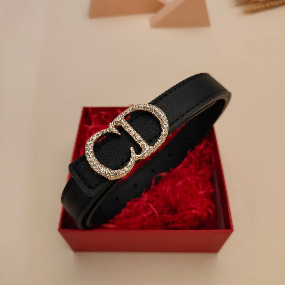 7 Colors Fashion Pearl Alphabet Ladies Leather Belt - Image 10