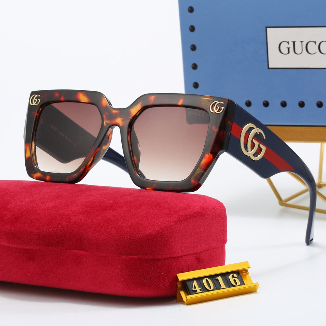 Fashionable wide temple sunglasses 4016 - Image 5