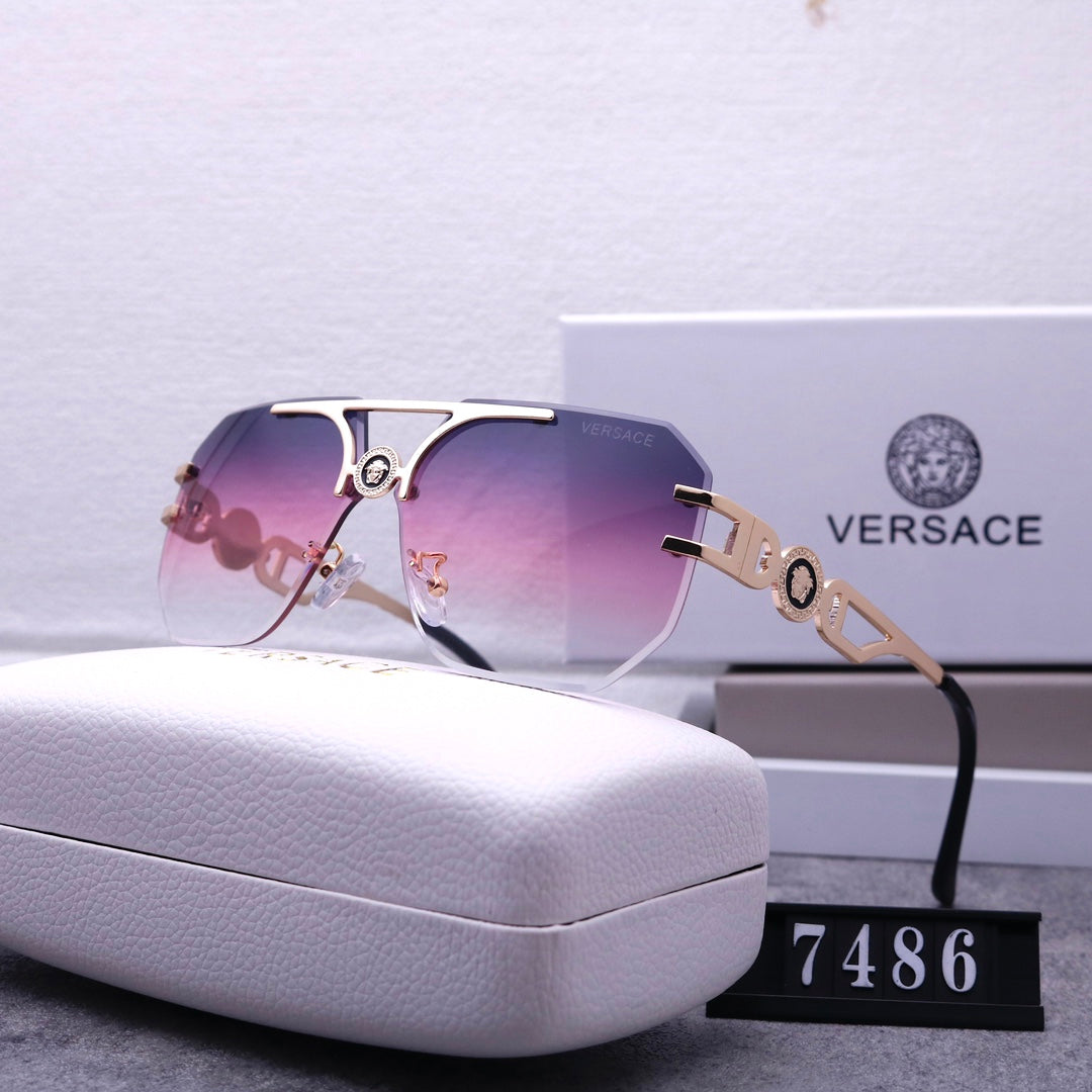 Stylish Medusa Rimless Sunglasses 7486 - Image 7