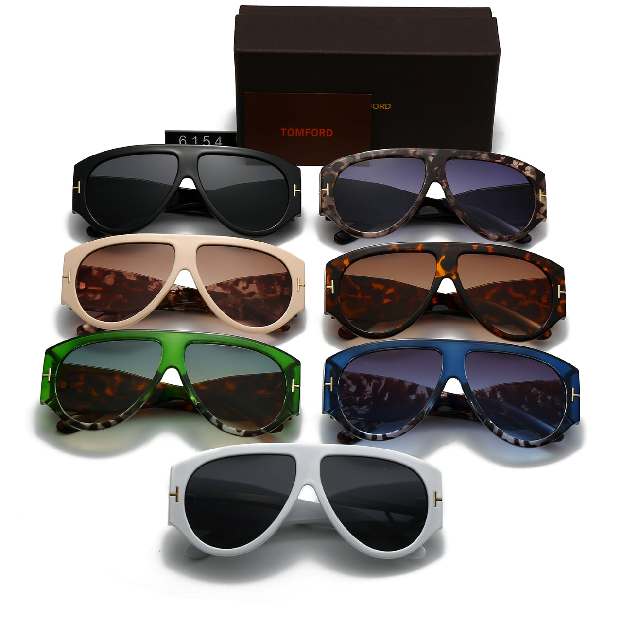 Fashion cat-eye sunglasses 6154 - Image 2