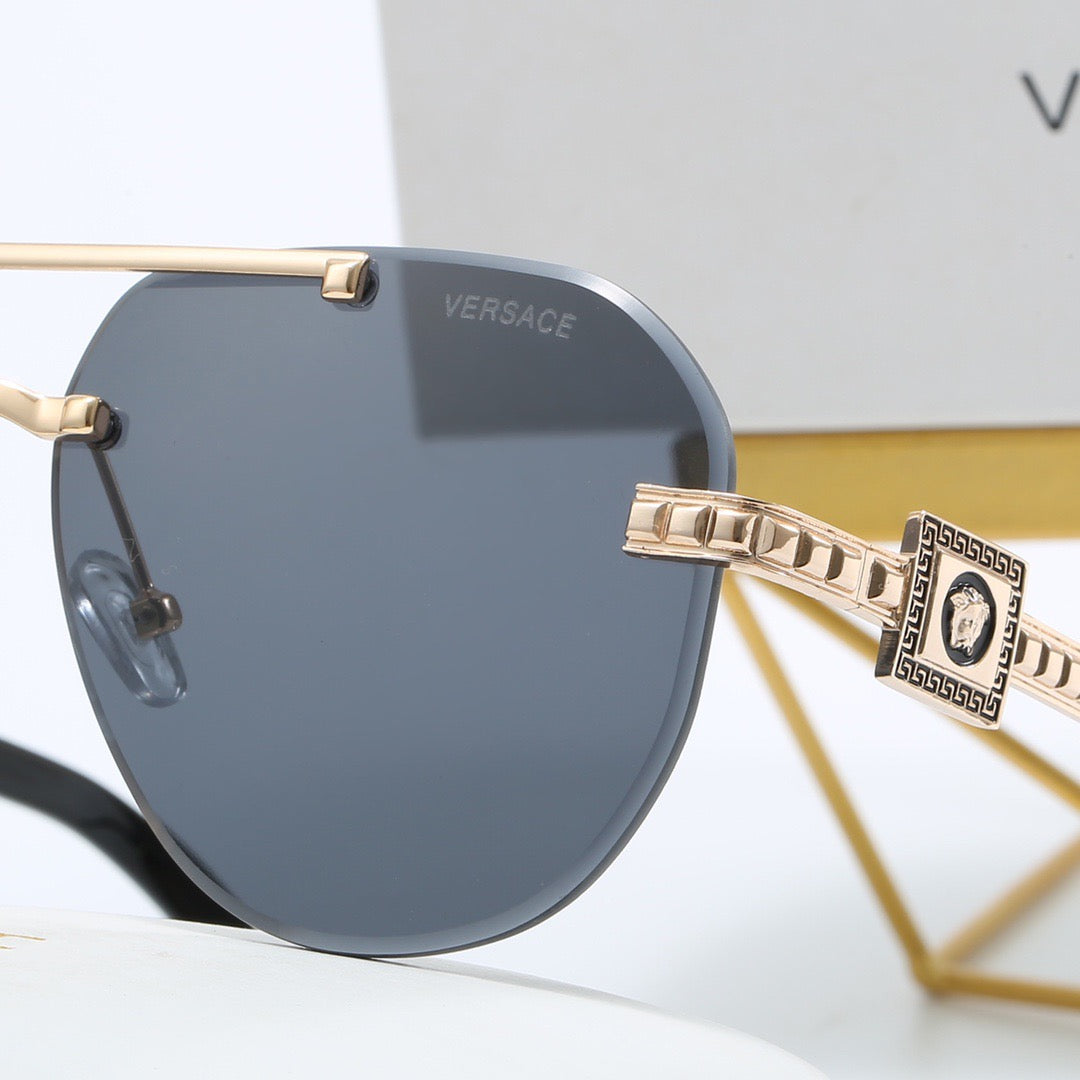 Metal aviator sunglasses 4023 - Image 9