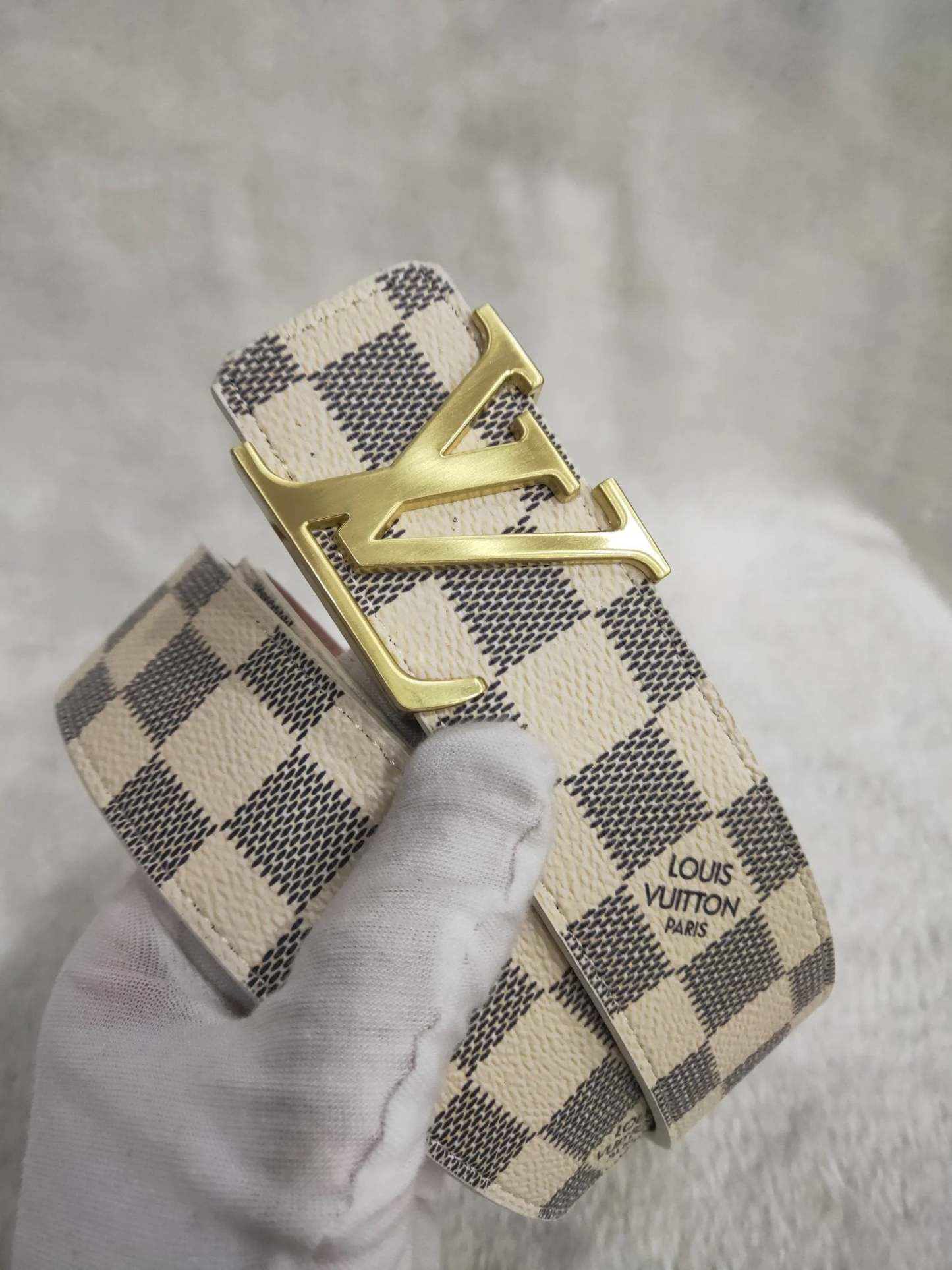 3 Colors Striped Letter Leather Belt