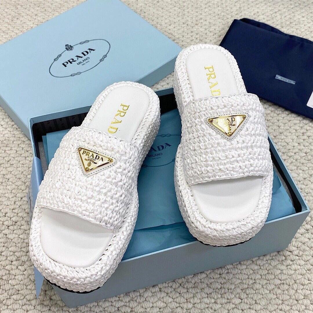 Woven Triangle Logo Slippers - Image 9