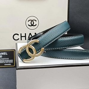 8 Colors  double C multi-color lychee leather belt