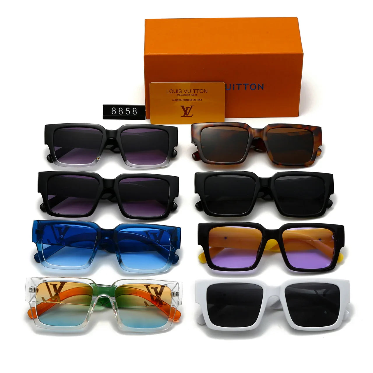 Fashion hot 9 color sunglasses 8858 - Image 2