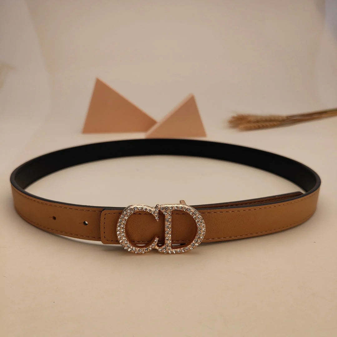 7 Colors Fashion Pearl Alphabet Ladies Leather Belt - Image 5