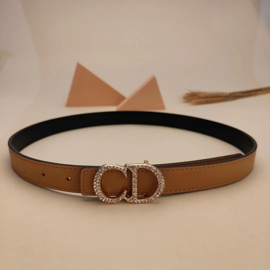 7 Colors Fashion Pearl Alphabet Ladies Leather Belt - Image 14