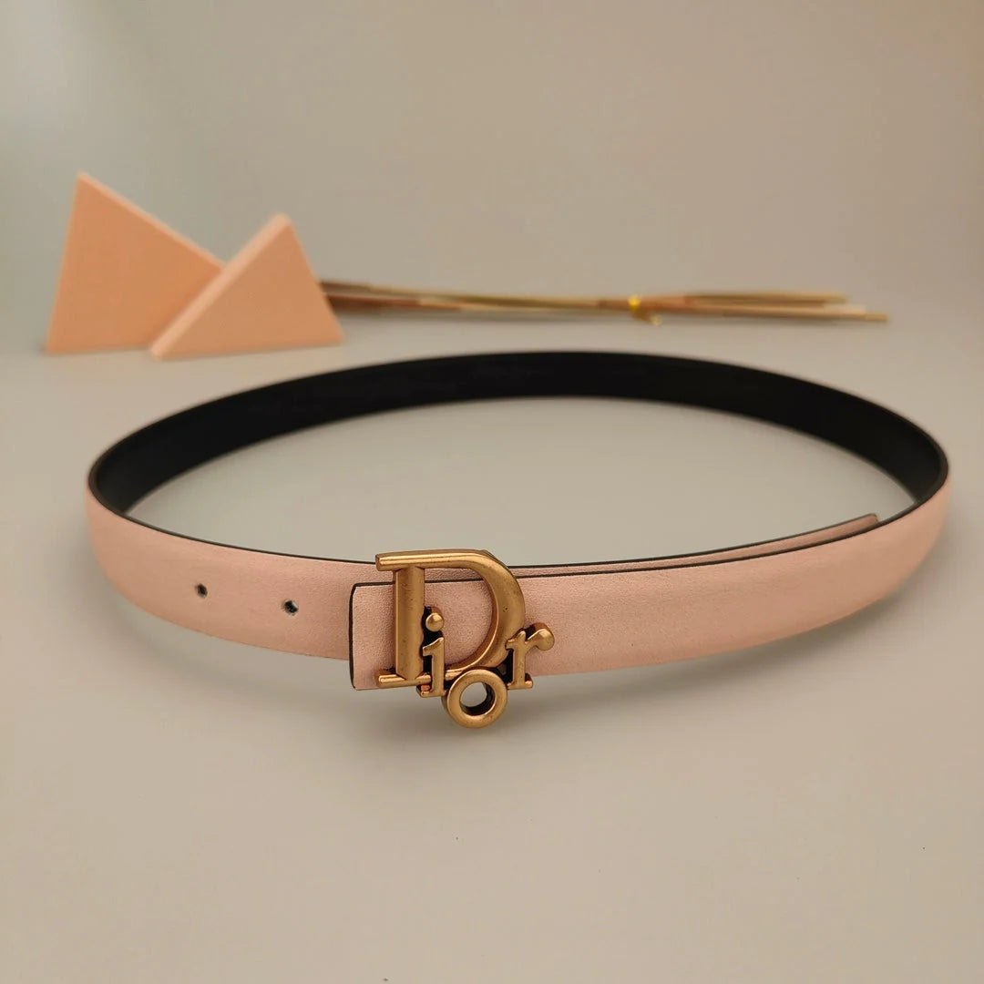 7 Colors Classic Alphabet Buckle Ladies Leather Belt - Image 15