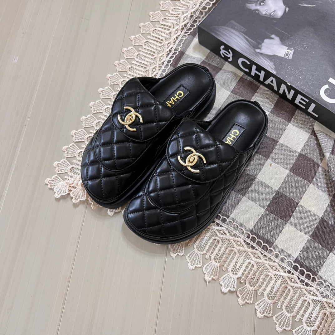Buckle Thick Sole Half Slipper - Image 5