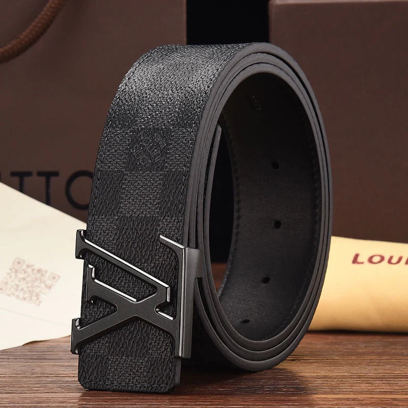 3 Colors printed letter leather belt - Image 10