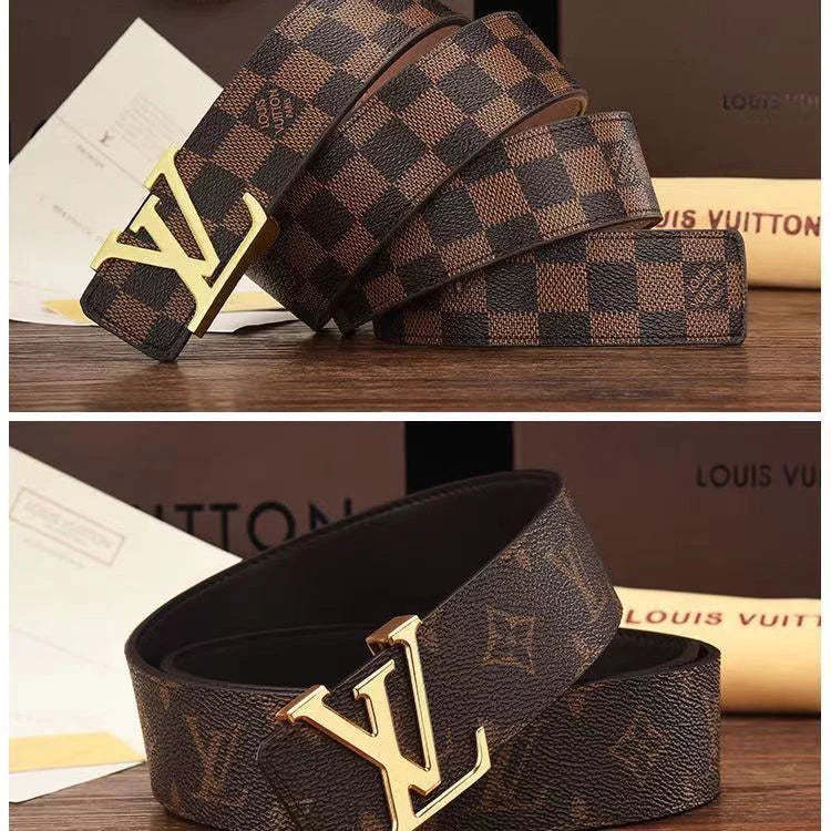 3 Colors printed letter leather belt - Image 5