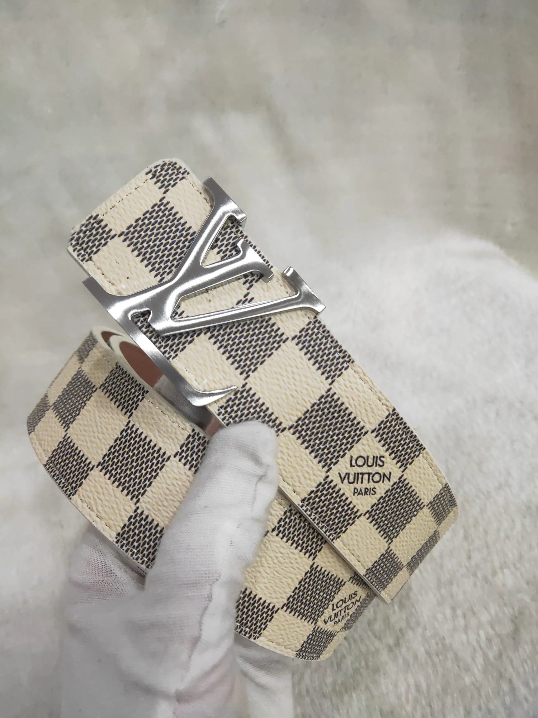 3 Colors Striped Letter Leather Belt - Image 5