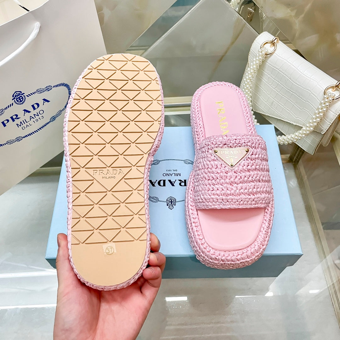 Woven Triangle Logo Slippers - Image 8