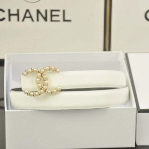 6 color  double C pearl rhinestone belt