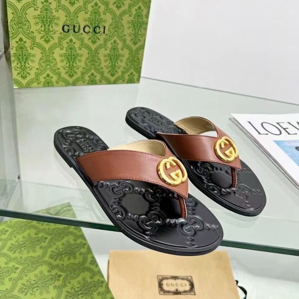 Fashion Metal Buckle Flip Flop Sandals - Image 10