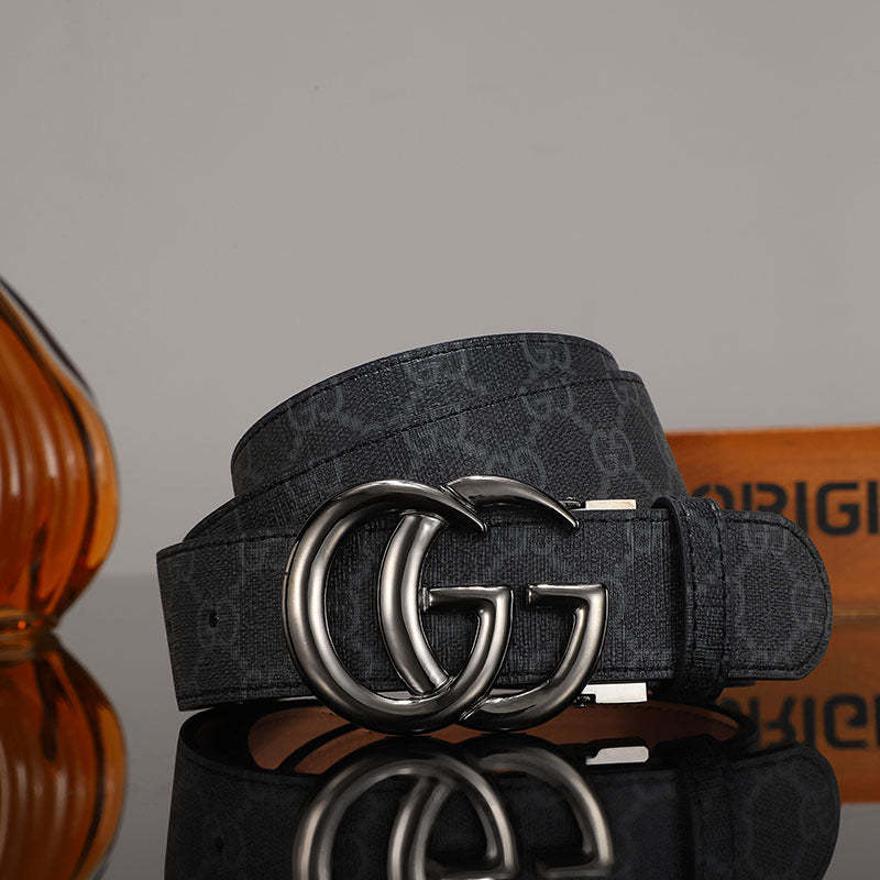3 Colors printed letter leather belt