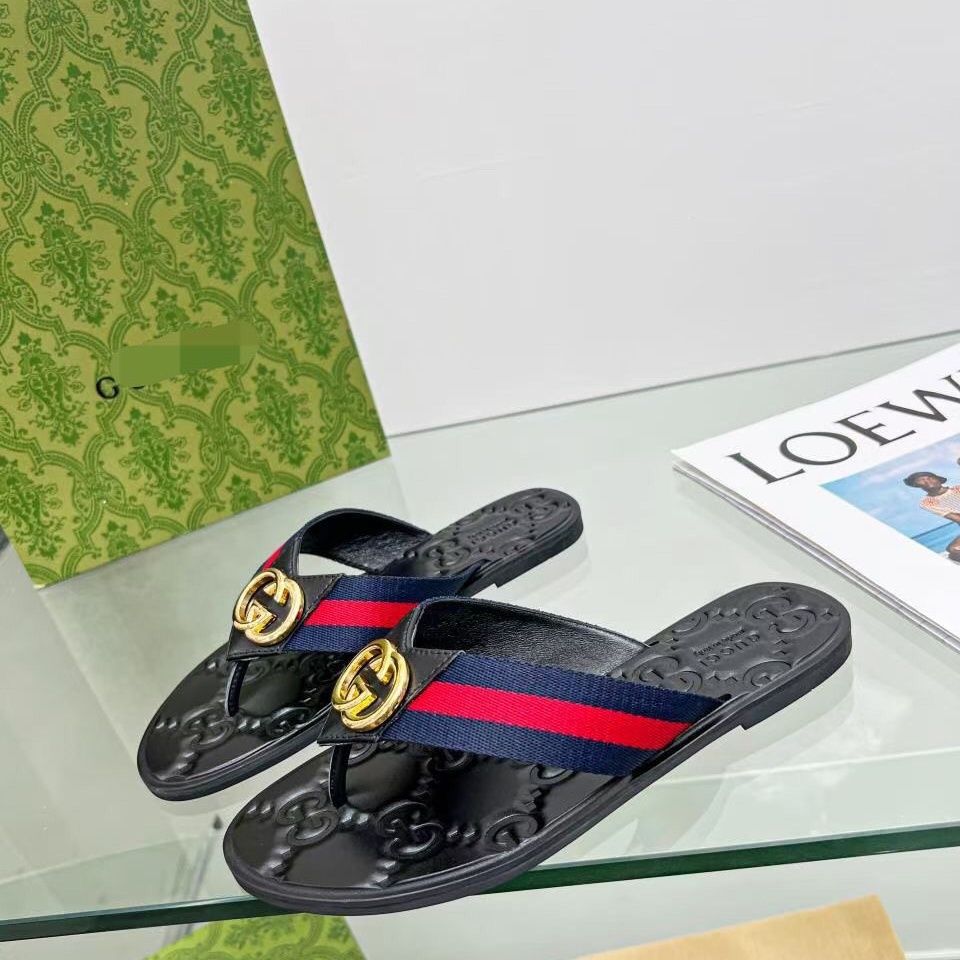 Fashion Metal Buckle Flip Flop Sandals - Image 5