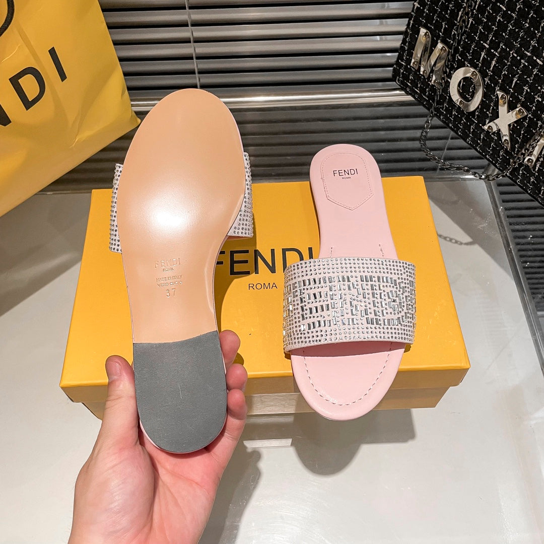 Full Diamond Flat Slippers - Image 4