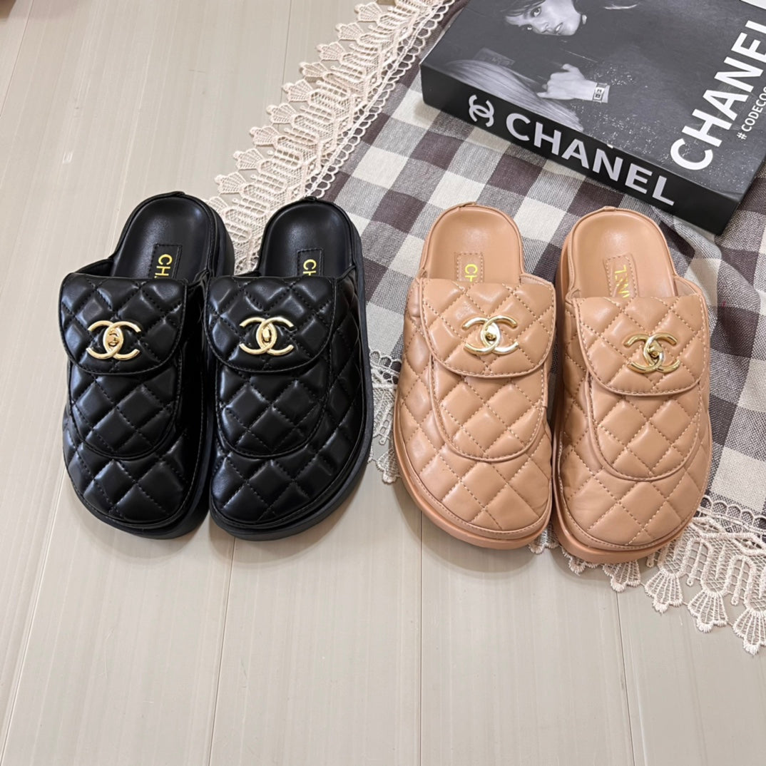Buckle Thick Sole Half Slipper - Image 2