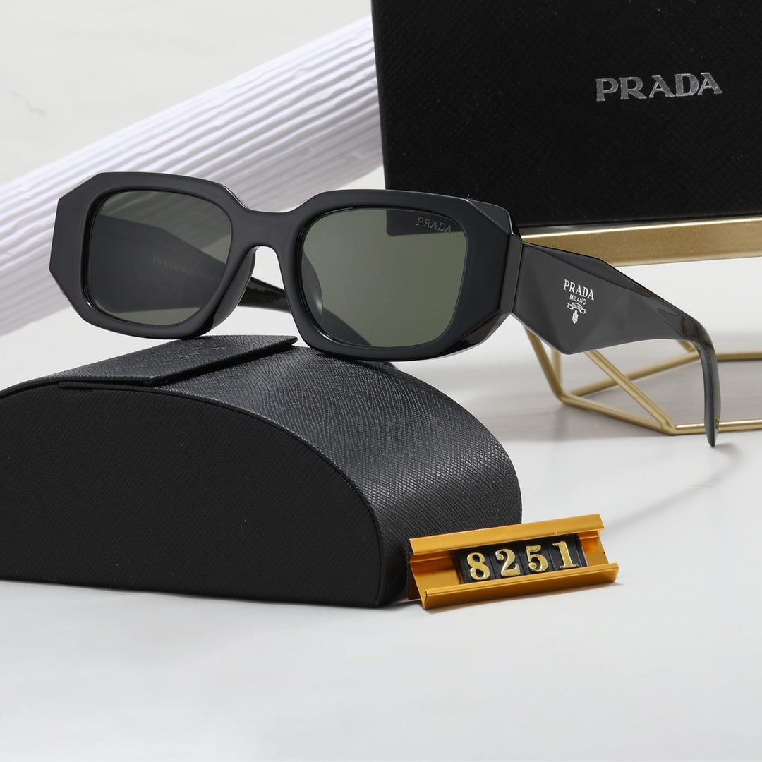 Polygonal Retro Unisex Sunglasses 8251 - Image 6