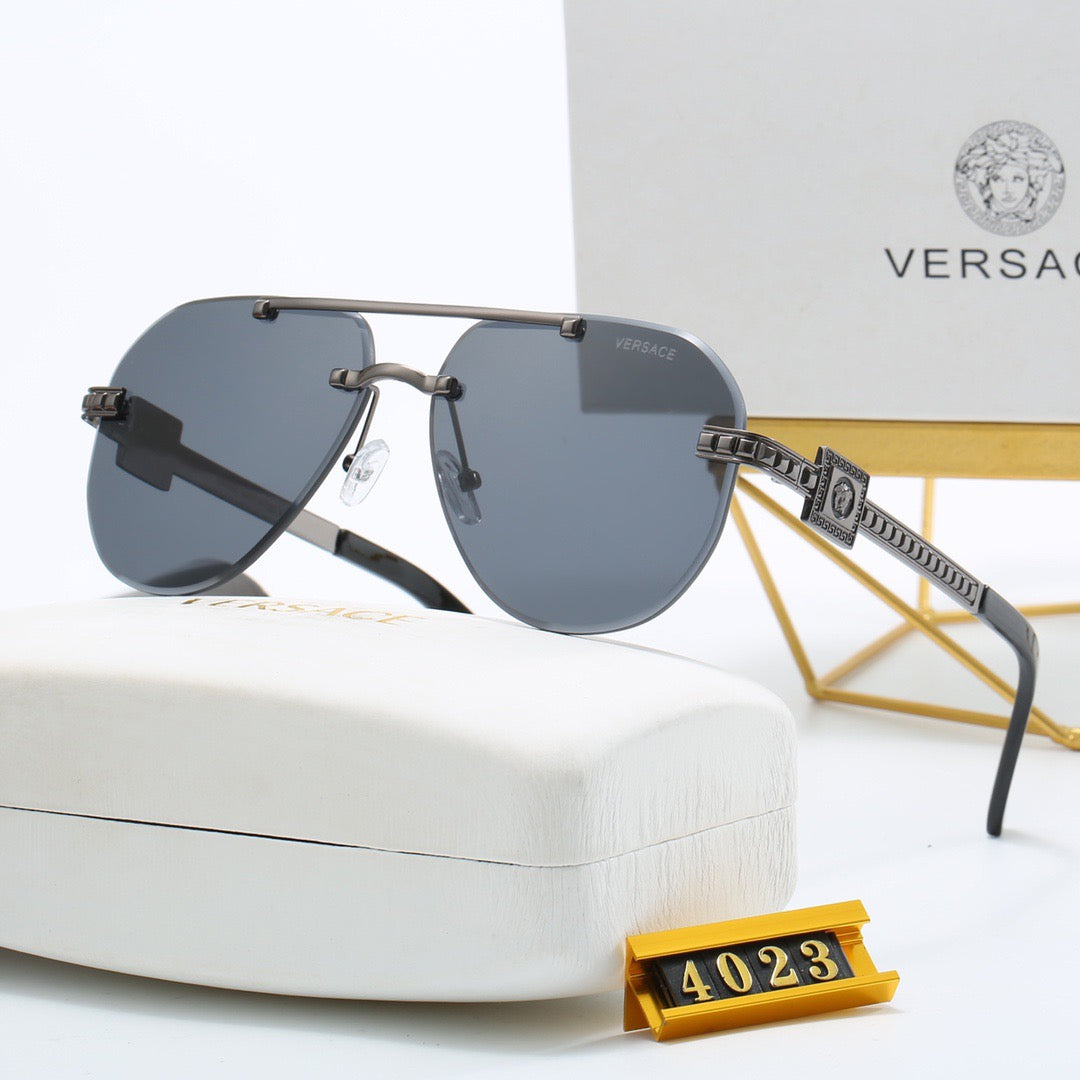 Metal aviator sunglasses 4023 - Image 4