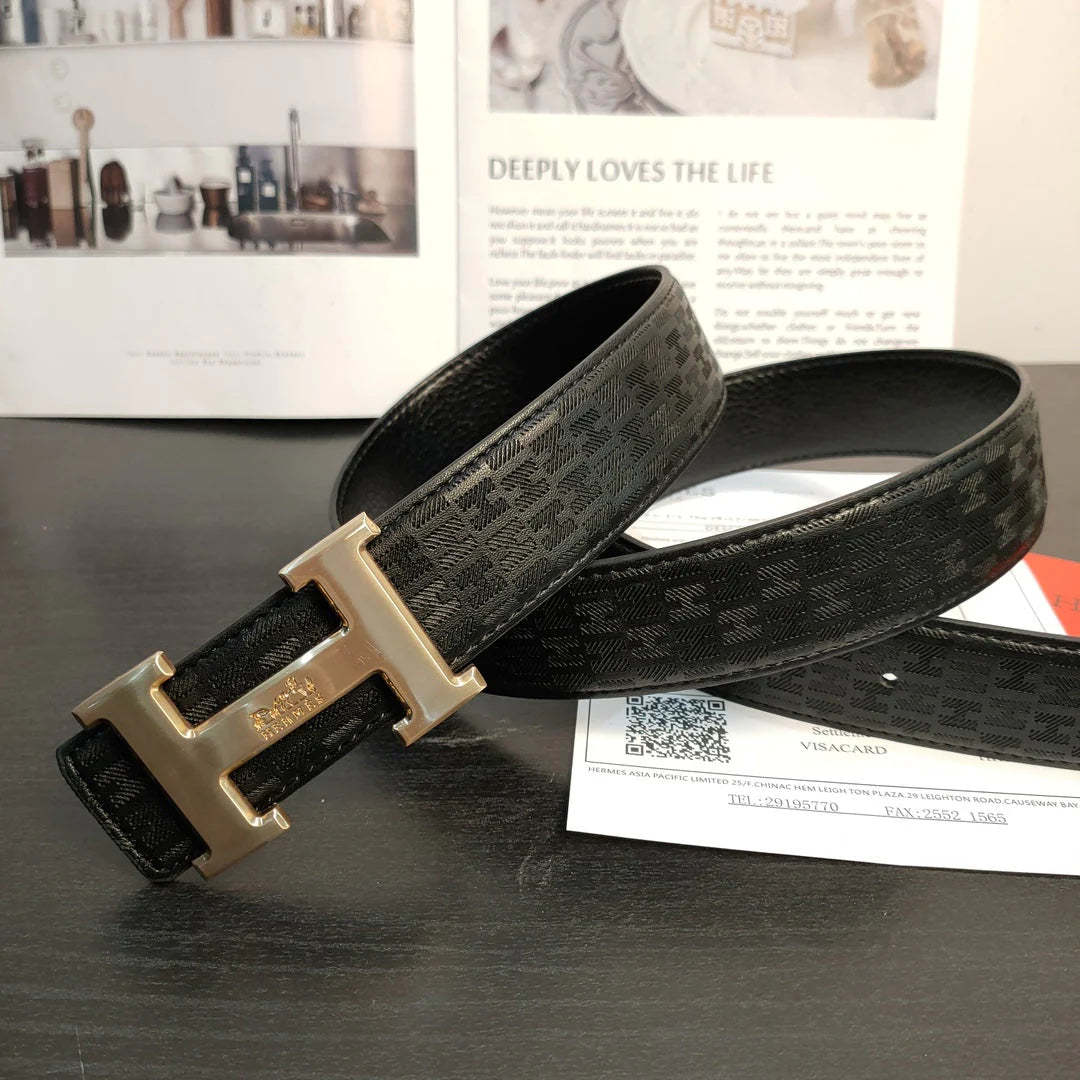 2 Colors printed leather belt - Image 6