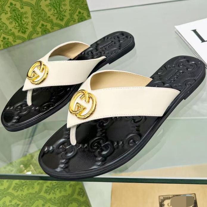 Fashion Metal Buckle Flip Flop Sandals - Image 11