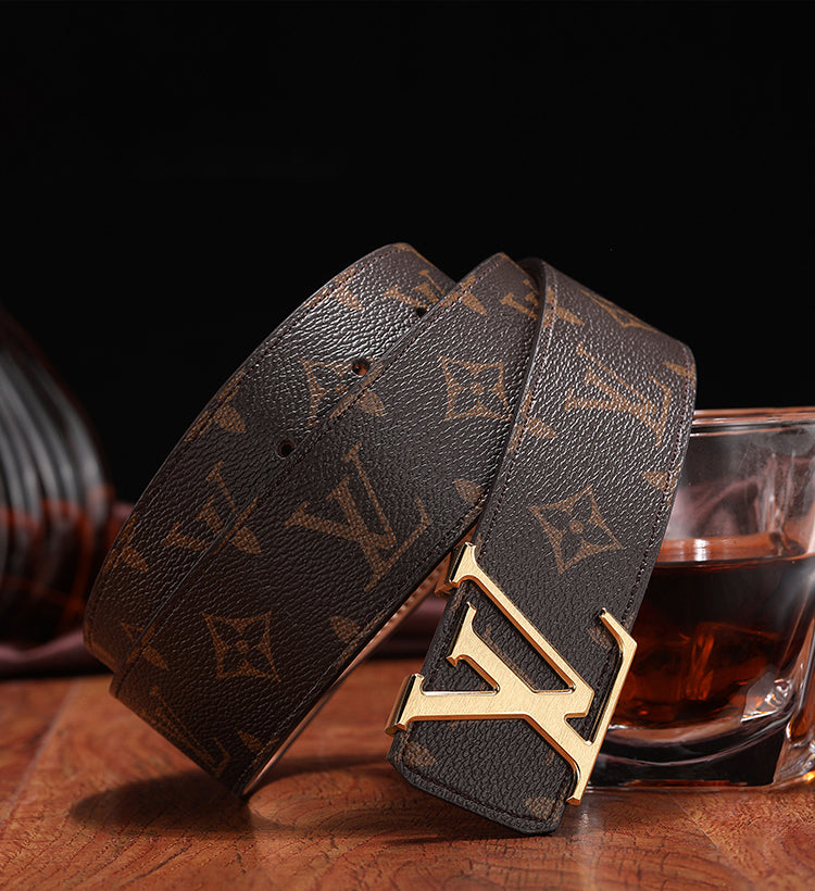 3 Colors printed letter leather belt - Image 5