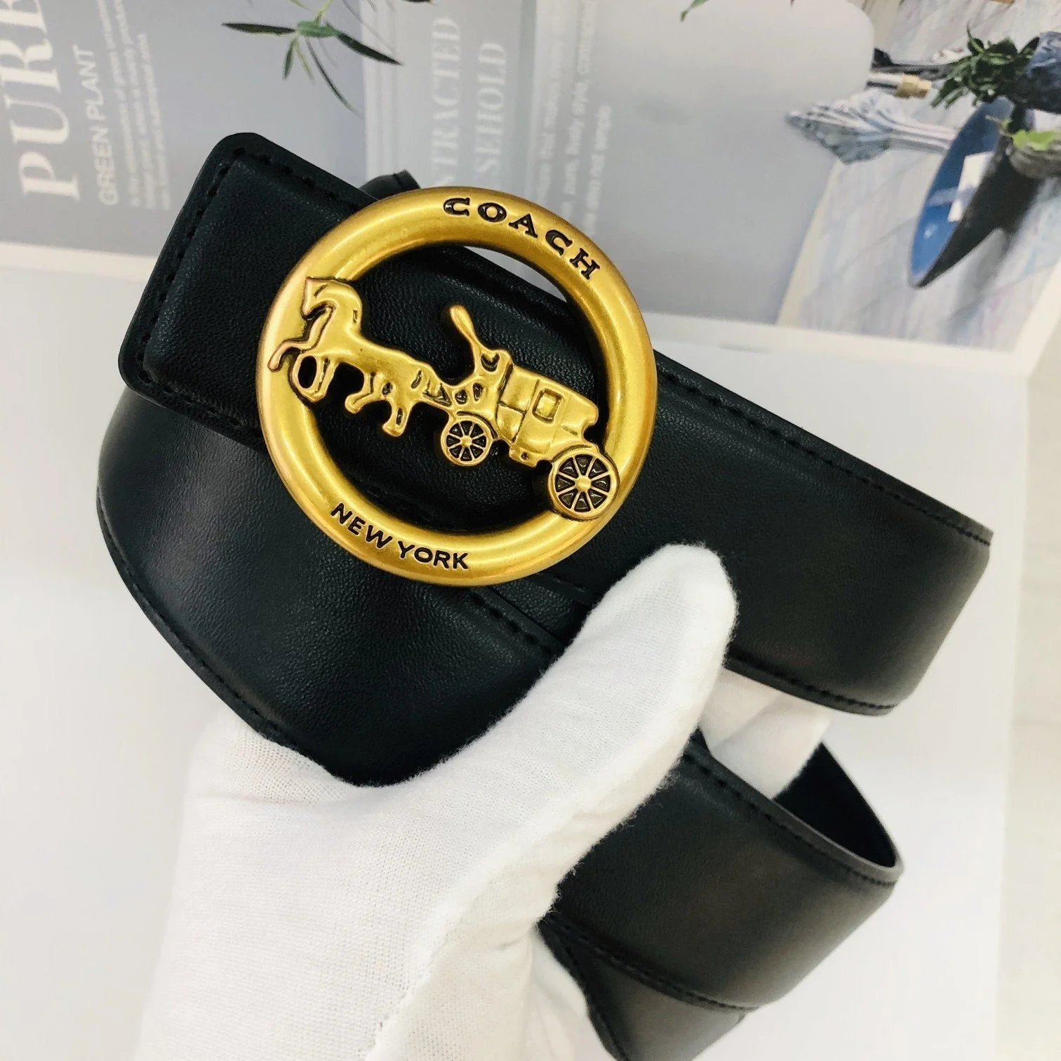 3 Colors Black Leather Belt - Image 5