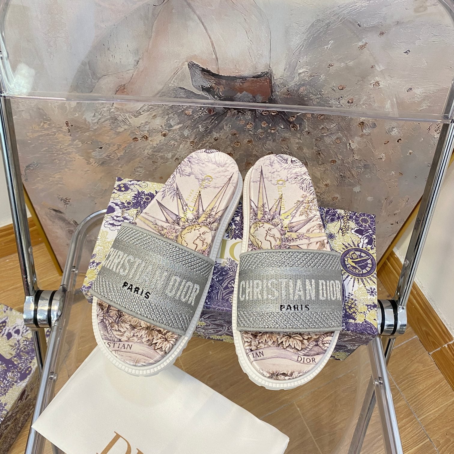Jacquard Pattern Slippers - Image 4
